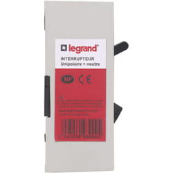Legrand - Interrupteur Pac - Unipolaire + neutre - Puissance maxi 4600W