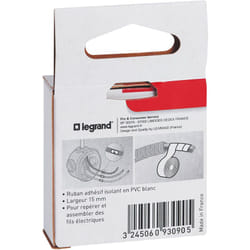 Legrand - Ruban adhésif isolant en PVC dimensions 15x10mm - Blanc