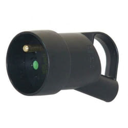 Fiche femelle Legrand Annela 16A avec terre noir - 050429