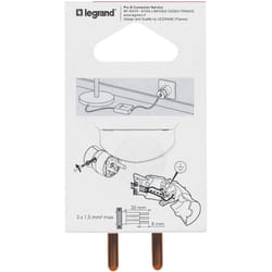 Fiche plastique 2p+t 16 a male sortie du cable par l'arrière