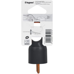 Legrand - Fiche mâle 2p+t annela noir blister