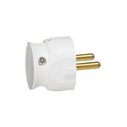 Legrand - Fiche mâle 2p 16a extra plat blanc sc