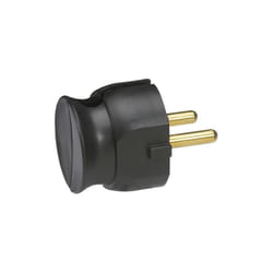 Legrand - Fiche mâle 2p 16a extra plat noir sc
