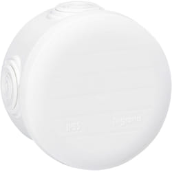 Boîte de dérivation ronde - Ø70 mm, ép. 45mm - Fermeture par enclipsage - Blanc - Legrand