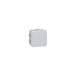 Boîte de dérivation carrée 65x65x40mm - Fermeture par enclipsage - Gris - Legrand