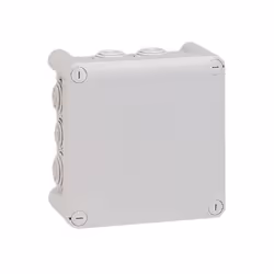 Caractéristiques de la boîte de dérivation carrée Plexo - gris - Legrand : Modèle : boite de dérivation carrée Couleur(s) : g ...