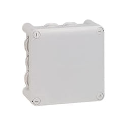 Boîte de dérivation carrée 130x130x74 mm - fermeture 1/4 de tour - Plexo Legrand