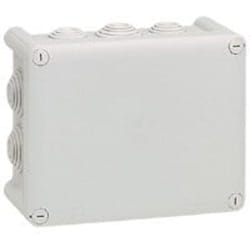 Boîte de dérivation rectangulaire 155x110x74mm - fermeture 1/4 de tour - Plexo Legrand