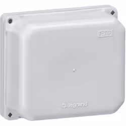 Compact et pratique, le coffret de dérivation Legrand 76x66x33 mm en finition grise est conçu pour les installations nécessit ...