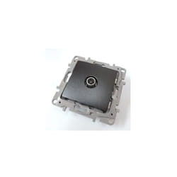 Legrand - Prise tv Simple couleur fonte connecteur 9.52mm mâle étoile blindée sans plaque Niloé 096648