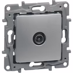 TV MALE ETOILE 2DB ARGENT LEGRAND 096678 Legrand -Prise TV simple mâle Niloé -Argent