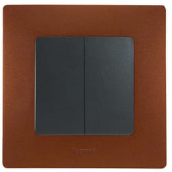 Plaque cacao 1 poste Legrand 096708