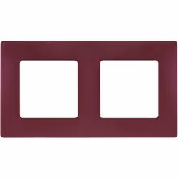 PLAQUE PRUNE 2 POSTES ENTRAXE 71MM LEGRAND 096717Legrand -Plaque 2 postes Niloé -Prune