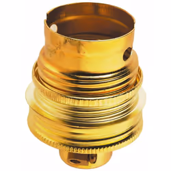Avec borne de terre. Bague pour abat-jour. Puissance maxi. 150 W en 230 V.