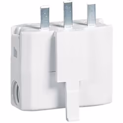 Description générale Fiche DCL LEGRAND pour le raccordement de luminaire. Cette fiche inclut 2 phases et une terre, idéale po ...