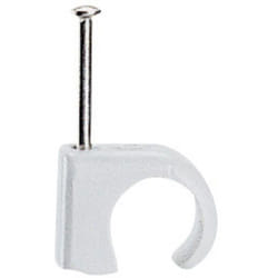 Legrand - Cavaliers Multifix x 20 - souples - Pour câble Ø7mm à Ø10 mm - blister - Gris