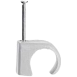 Legrand - Cavaliers Multifix x 20 - souples - Pour câble Ø10mm à Ø14 mm - blister - Gris