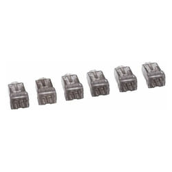 Borne de connexion nylbloc 2mm gris 6 pièces