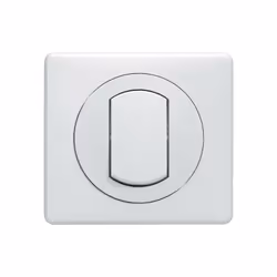 Interrupteur ou va-et-vient avec plaque Céliane Soft étanche - 10A - Blanc