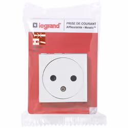 La prise de courant Surface Mosaic 2 modules en blanc incarne la nouvelle génération d’équipements électriques alliant foncti ...
