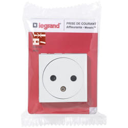 Legrand - Prise de courant Surface Mosaic 2 modules - Blanc