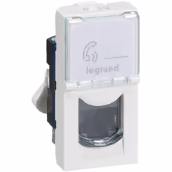 Prise RJ45 Cat6 Legrand Mosaic - Blanc Optimisez votre réseau avec la prise RJ45 Cat6 Legrand Mosaic, une solution performant ...