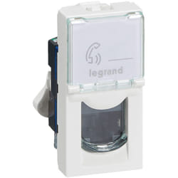 Legrand - Prise RJ45 Cat6 Mosaic Blanche