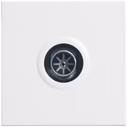 La prise TV simple mâle Mosaic 2 modules en blanc répond efficacement aux exigences modernes de réception télévisuelle, notam ...