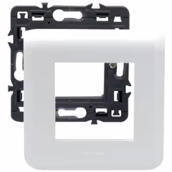 LEGRAND Plaque support fixation à griffes 2 modules Mosaic blanc