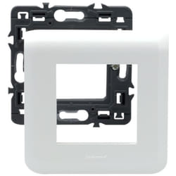 LEGRAND Plaque support fixation à griffes 2 modules Mosaic blanc