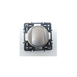 Legrand - Interrupteur vmc 2 positions 250V mécanisme avec support et enjoliveur Titane celiane 099796