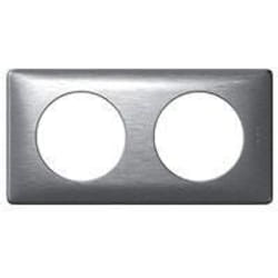 LEGRAND Plaque de finition 2 postes entraxe 71mm Céliane