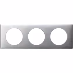 Plaque de Finition Céliane Legrand - 3 Modules - Aluminium Brossé Sublimez vos interrupteurs et prises électriques avec cette ...