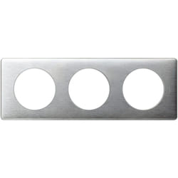 Plaque Céliane 3 Modules Aluminium Brossé