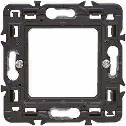 Description générale Support pour fixation à griffes Mosaic et Céliane - 2 modules, conçu pour les bâtiments tertiaires et ré ...