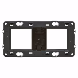 Description générale Support pour fixation à vis Mosaic et Céliane, compatible avec 4, 5 ou 2x2 modules. Ce support universel ...