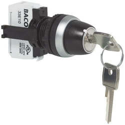 BACO BAL21LA00G L21LA00G Commutateur à clé collerette plastique, chromé 1 x 45 ° 1 pc(s) D74504