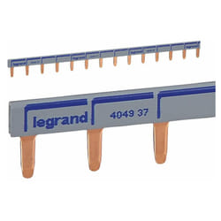 Legrand - Peigne d'alimentation universel Phase + Neutre HX³ horizontale 1P - longueur 57 modules ou 1 mètre - 404937