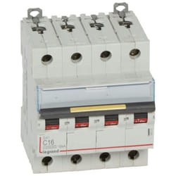 Disjoncteur DX³10000 16kA tétrapolaire 400V~ - LEGRAND - 16A - courbe C