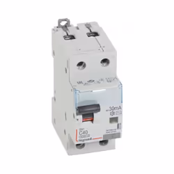 Disjoncteur différentiel Legrand 411006 - 1P+N 40A 30mA avec arrivée à borne à vis Ce disjoncteur différentiel 30mA de calibr ...