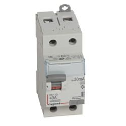 Interrupteur différentiel DX³-ID 2P 230V 40A type A 30mA - LEGRAND - 411555