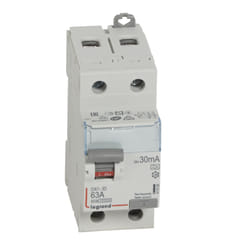 Interrupteur différentiel DX³-ID 2P 230V 63A type A 30 mA - LEGRAND - 411556