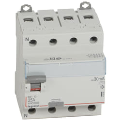 Interrupteur différentiel 25A 30mA type AC DX³-ID vis/vis 4P 380V~ départ bas - LEGRAND
