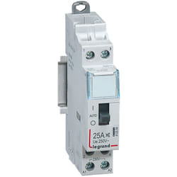 Legrand - Contacteur domestique CX³ silencieux bobine 230V 2 Pôles 250V 25A 1 module 412500