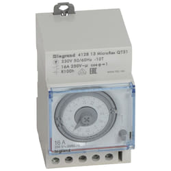 Interrupteur horaire analogique modulaire programmable manuel journalier cadran horizontal - LEGRAND - 412813