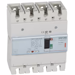 Disjoncteur Magnétothermique DPX3 250MT 4 Pôles 160A 36KA LEGRAND 420247 Disjoncteur de puissance DPX³250 à déclencheur magné ...