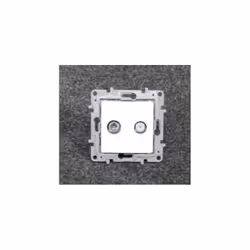 Prise TV/SAT étoile blindée blanc Pur encastré avec support sans plaque NILOE LEGRAND 664756 LG NILOE TV/SAT ETOILE BLINDE PU ...