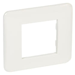 Plaque Legrand Série Cross 2 Places Blanc 680531