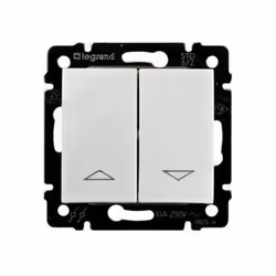Store double bouton VALENA blanc LEGRAND 774414 Les mécanismes Valena auront un produit avec différentes alternatives pour pe ...