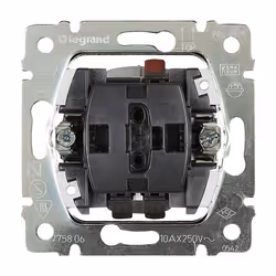 Legrand 775804, Boutons, Acier inoxydable, Transparent, Plastique, IP5X, IP2X, 0,081 g, 10 A